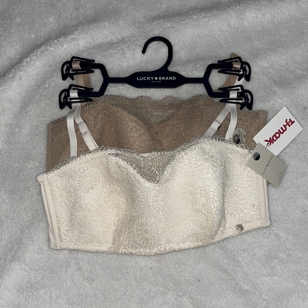 Two NWT bralettes with removable straps